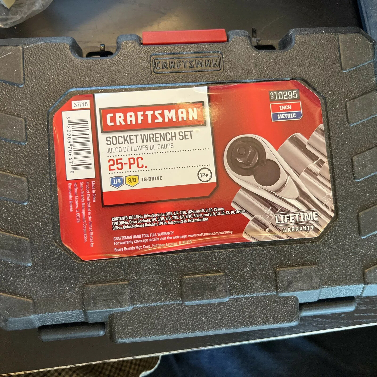 CRAFTSMAN TOOLS 25 piece 3/8 & 1/4  Socket Set New! Factory Sealed!!