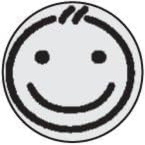 Customize with Initial or Smiley or Logo-Round self Inking Stamp-R24-1" BLACK
