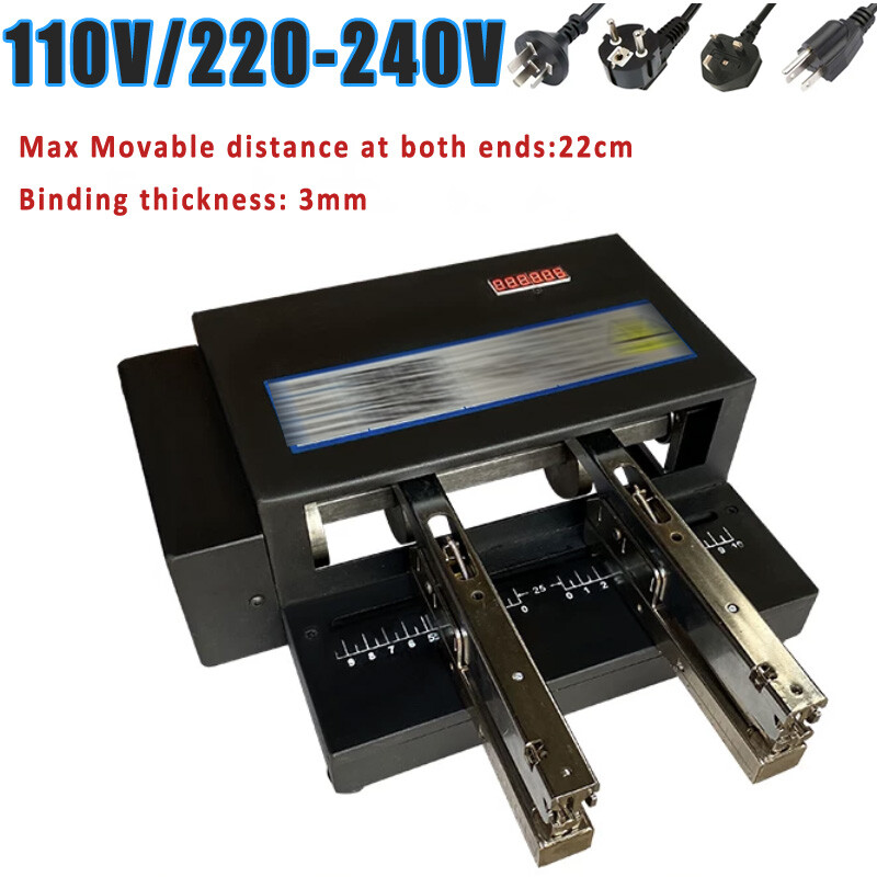 Commercial Double Head Electric Stapler Automatic Binder Card Binding Machine