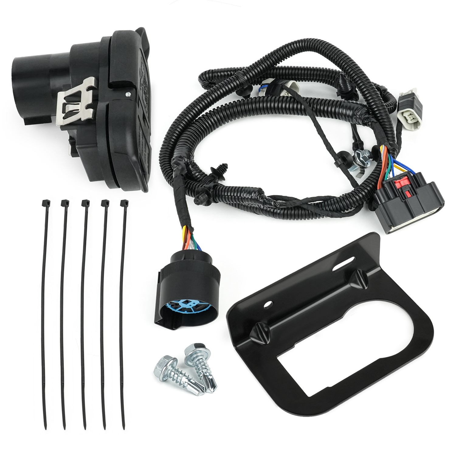 Trailer Tow Harness Kit For Ford F-150 2015-2020 w/o Parking Aid HL3Z-13A576-D