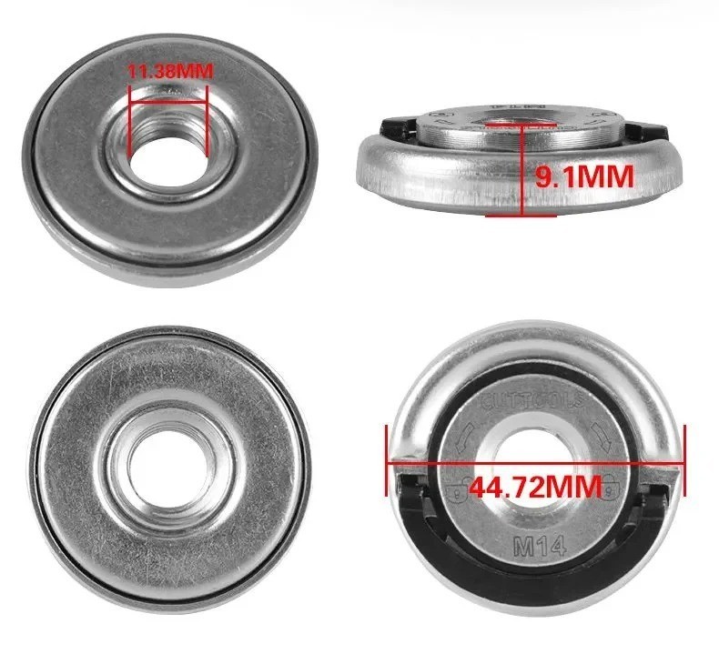 Angle Grinder Flange Nut - M14 Quick Release for Diamond Cutting Disks