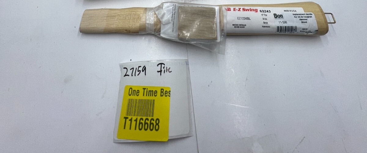 (QTY 2) Bon 11-596 VB E-Z Swing Handle 63243 for 24 Ounce Brick Hammer