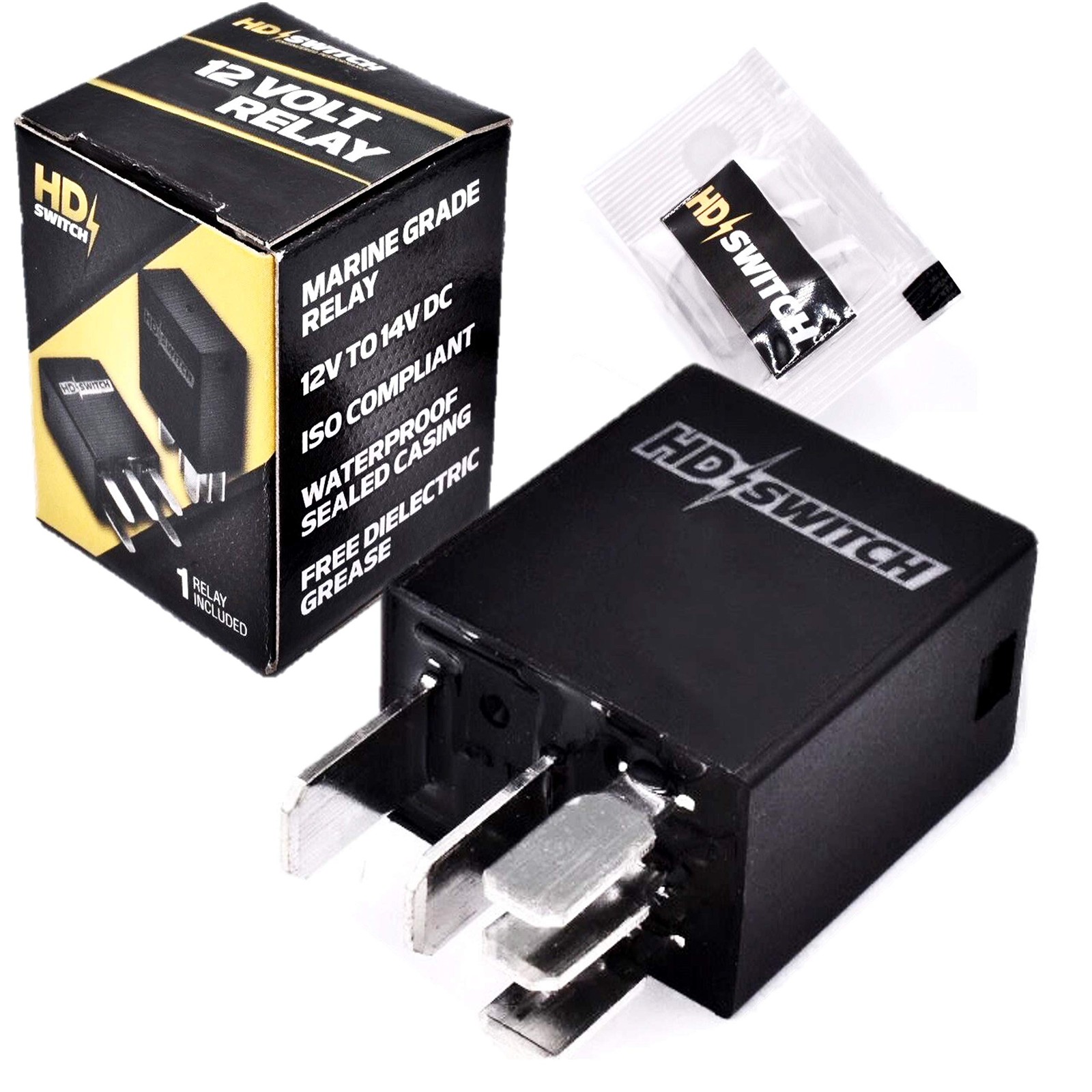 Hella Black Relay 4rd 931 52402 4rd93152402 Hl87416 Tyco Vfm15f41s01 4rd93152402