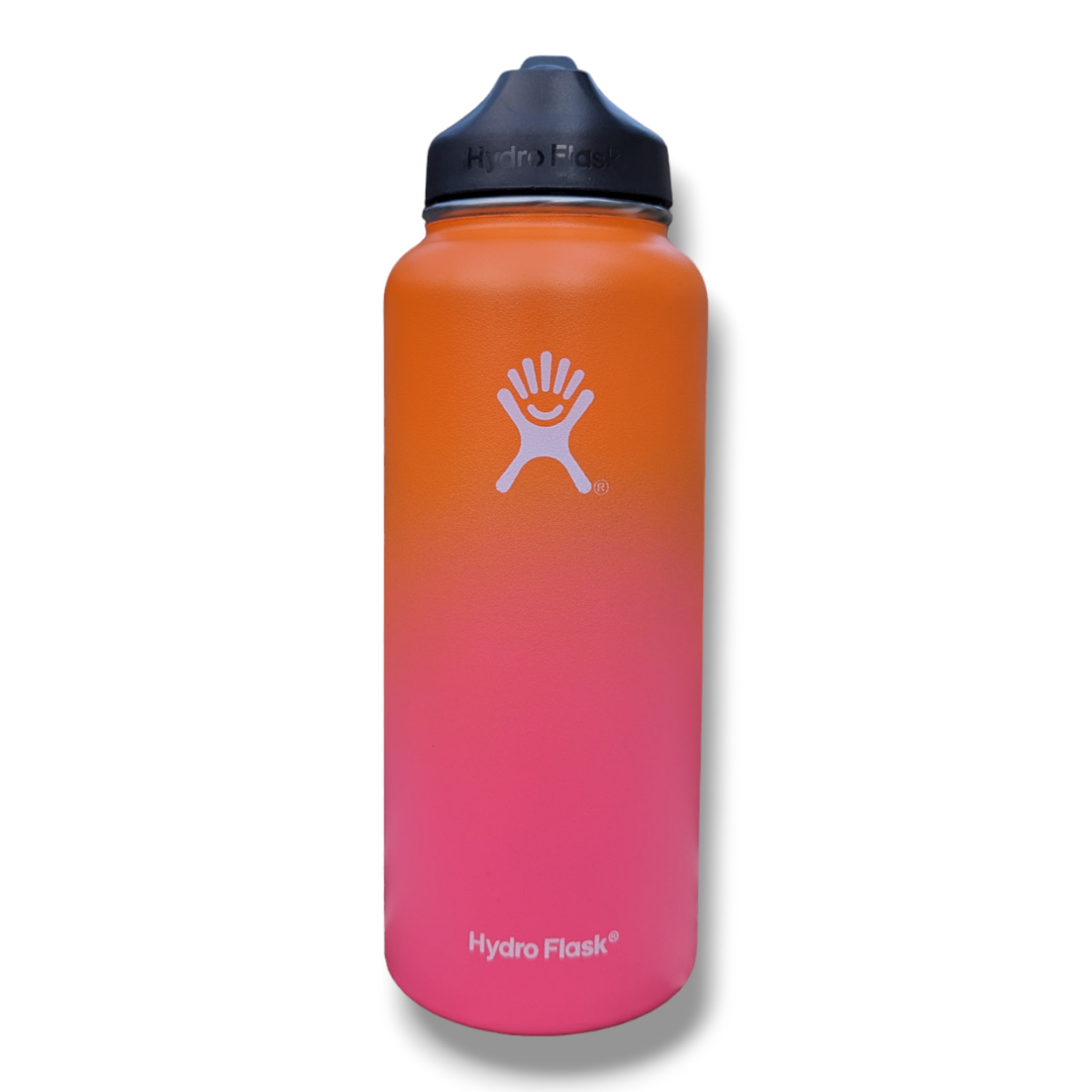 32oz Hydro Flask Water Bottle Stainless Steel Wide Mouth W/Straw Lid 2.0 Ombre