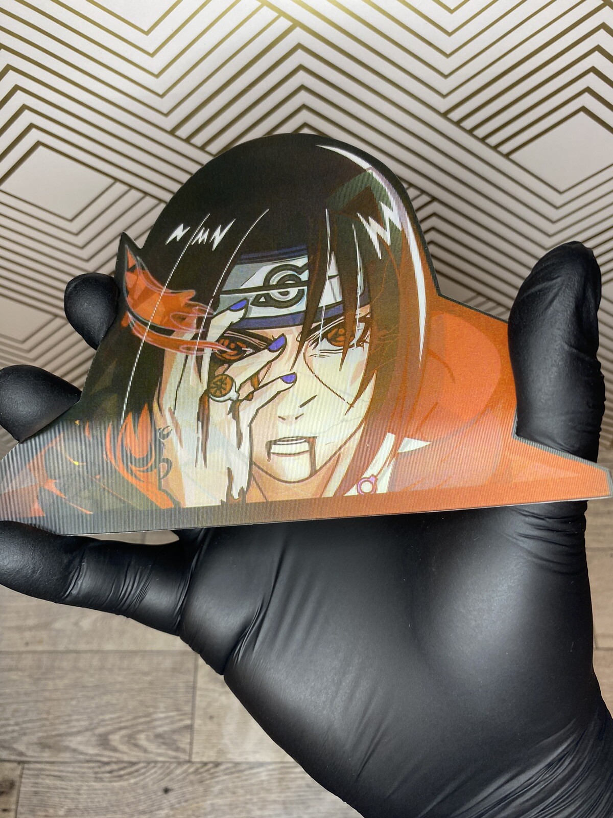 Naruto Shippuden Itachi Uchiha 3D Lenticular Motion Car Sticker Decal Peeker