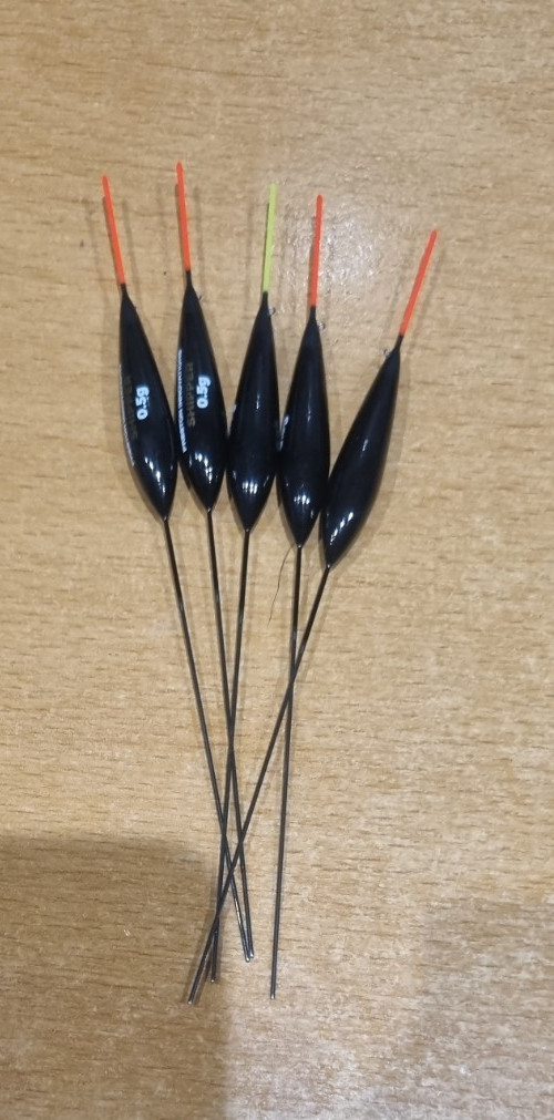 PRESTON SHIPPER POLE FLOATS SLIM SET OF FIVE NATURAL FISHING 0.5G