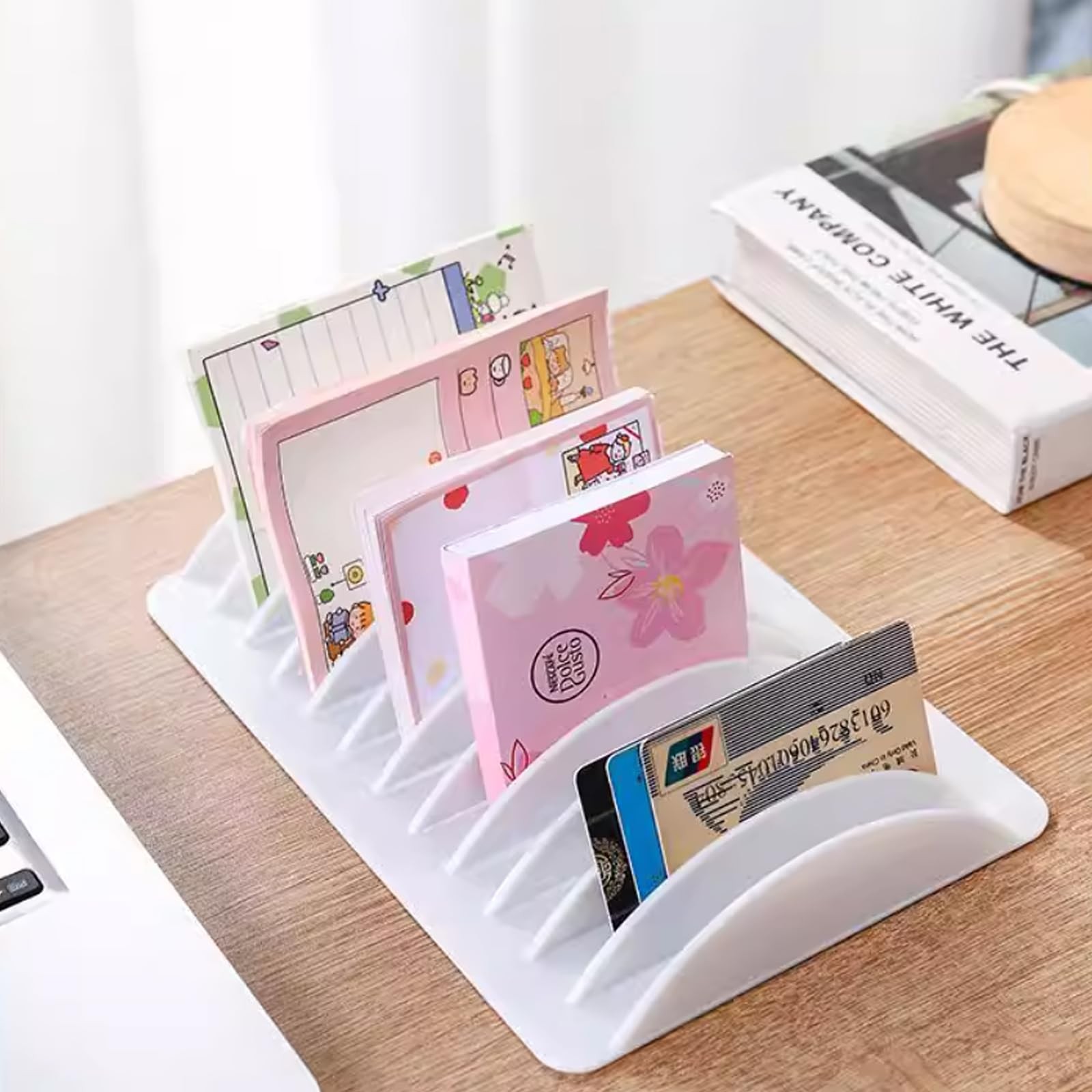 2 PCS White 24Grid Multiple Desktop Cell Phone Holder Storage Organizer Rack