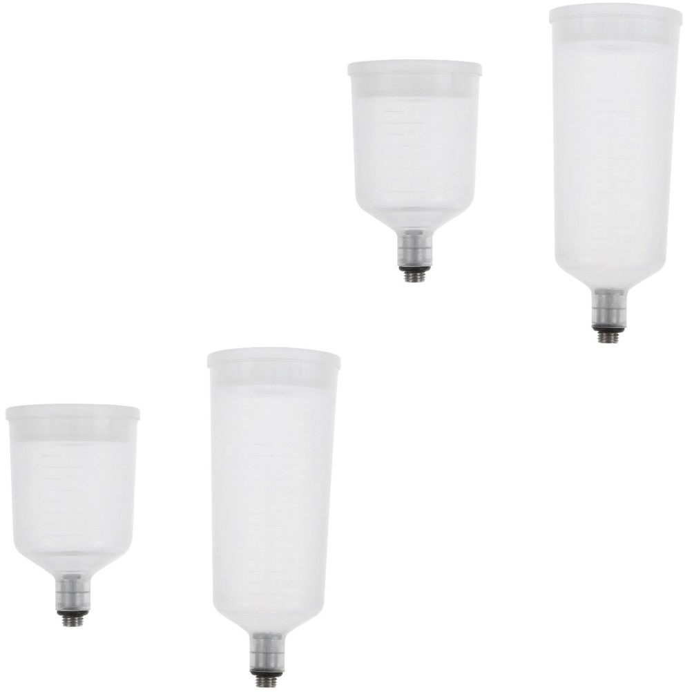 2 Pack Paint Sprayer Cup Airbrush Container Bottles Pot Refillable