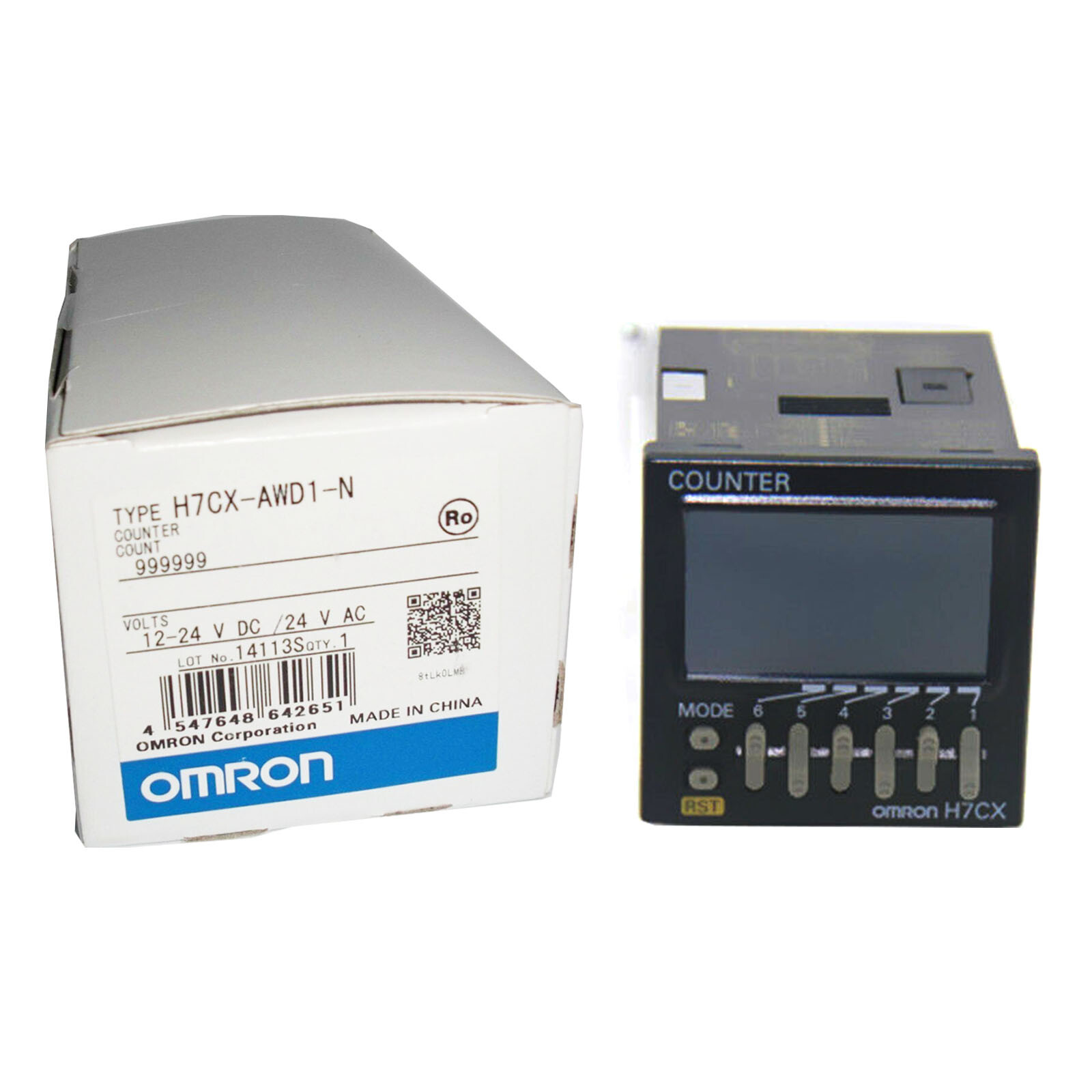OMRON H7CX-AWD1-N MULTIFUNCTION PRESET COUNTER SCREW TERMINAL 12-24VDC NEW