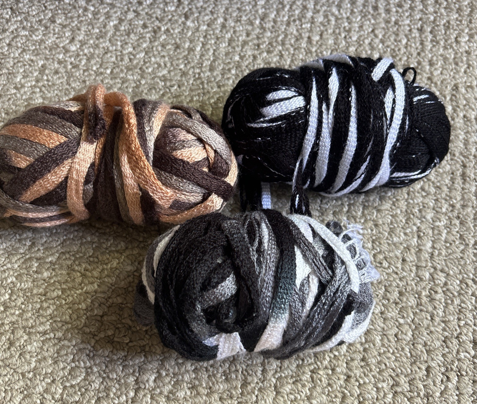 Lot of 3 Skeins of Premier Yarn Starbella Referee? Night Clouds? ….?