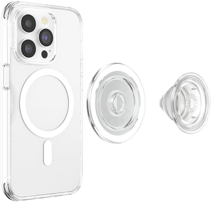 Round Magnetic Base Only, Compatible with Tops - Clear MagSafe