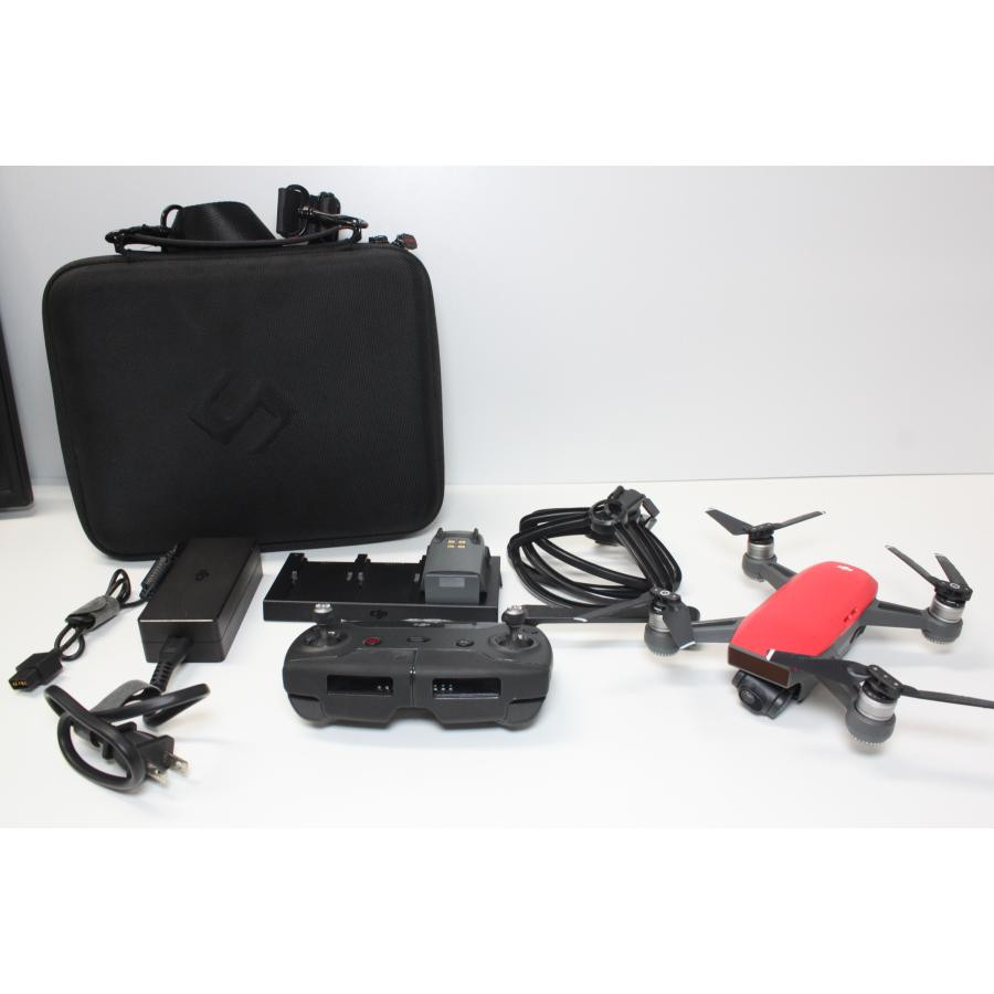 DJI Spark Fly More Combo Mini Drone - Used Tested Works Clean with Battery