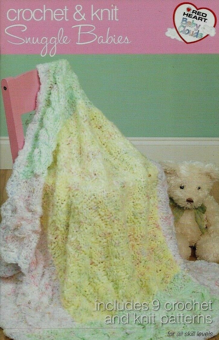 NEW SNUGGLE BABIES AFGHANS SWEATERS DIGEST SIZE CROCHET & KNIT PATTERN BOOK
