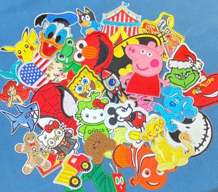 Curious George Embroidered Iron on Patch, Monkey in Yellow Hat, 3" X 3"