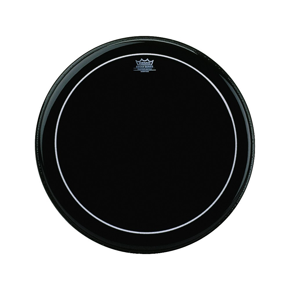 Remo Ebony Series Pinstripe Bass Drumhead 26 in.