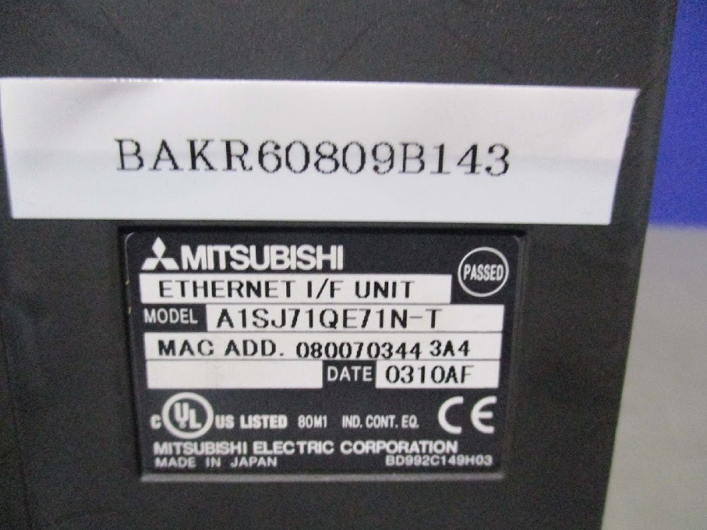 MITSUBISHI MELSEC A1SJ71QE71N-T PLC Ethernet Module USED