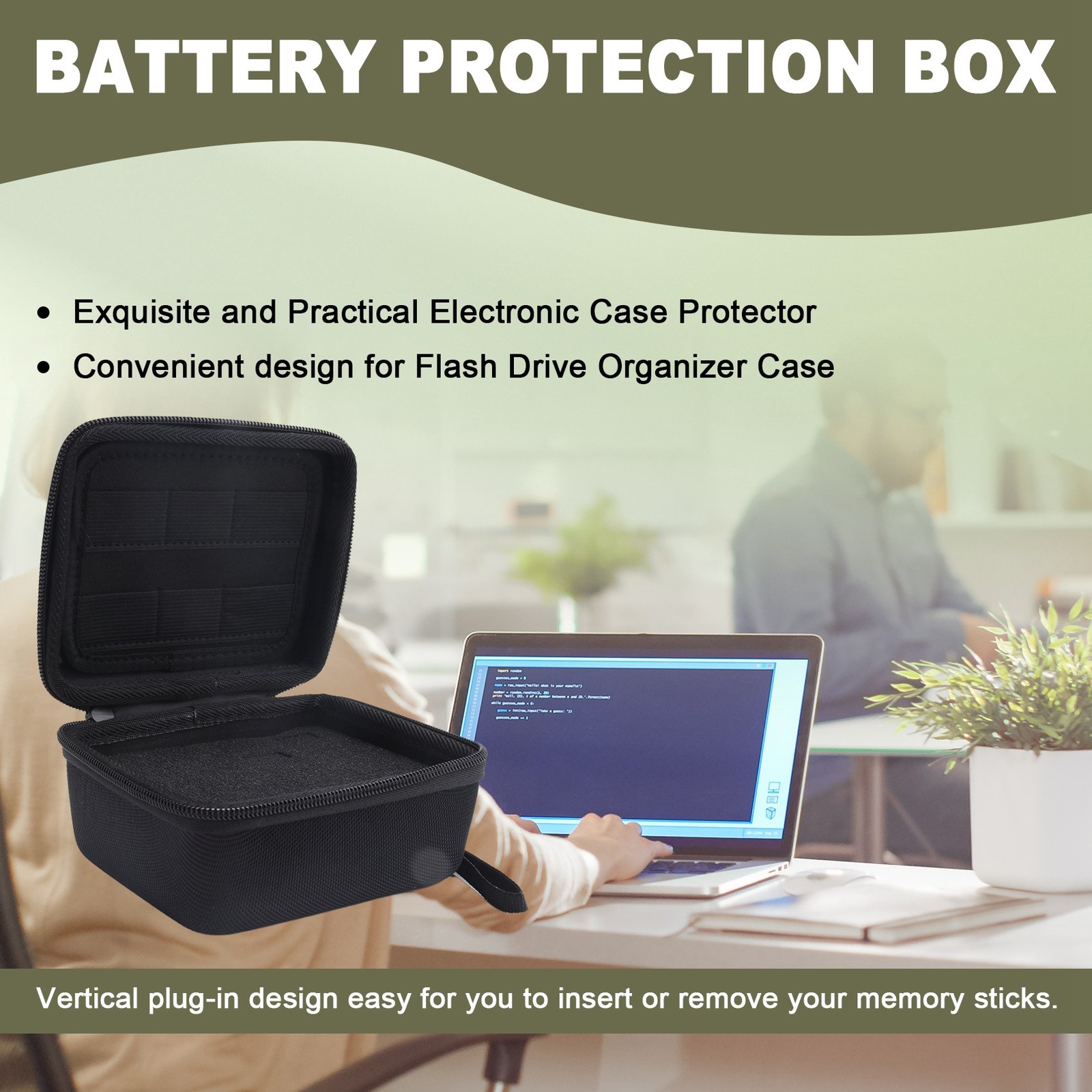 USB Flash Drive Case, Thumb Drive, Memory Card SDXC SDHC Card Holder4747