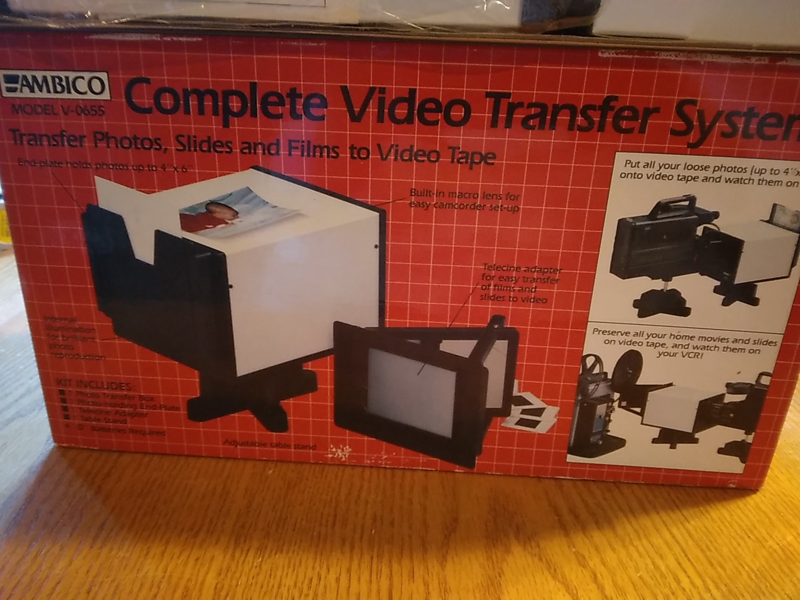 Ambico Model V-0655 Complete Video Transfer System 4 D Batteries Required