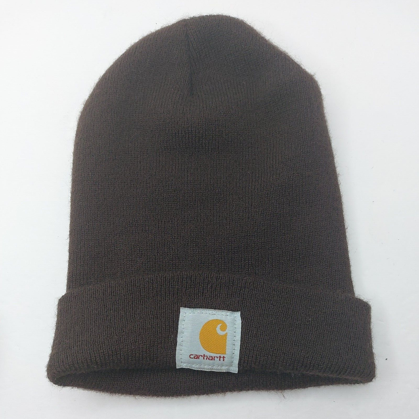 Carhartt Tight Knit Beanie Hat Cap Brown