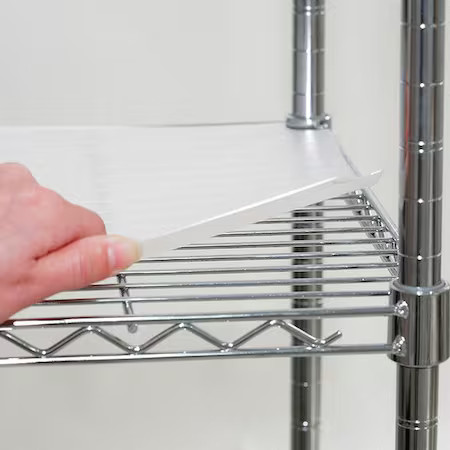 Zoro Select 5Grf5 Shelf Liner For 36 In X 18 In Shelf, Clear, 4Pk, 5Grf5