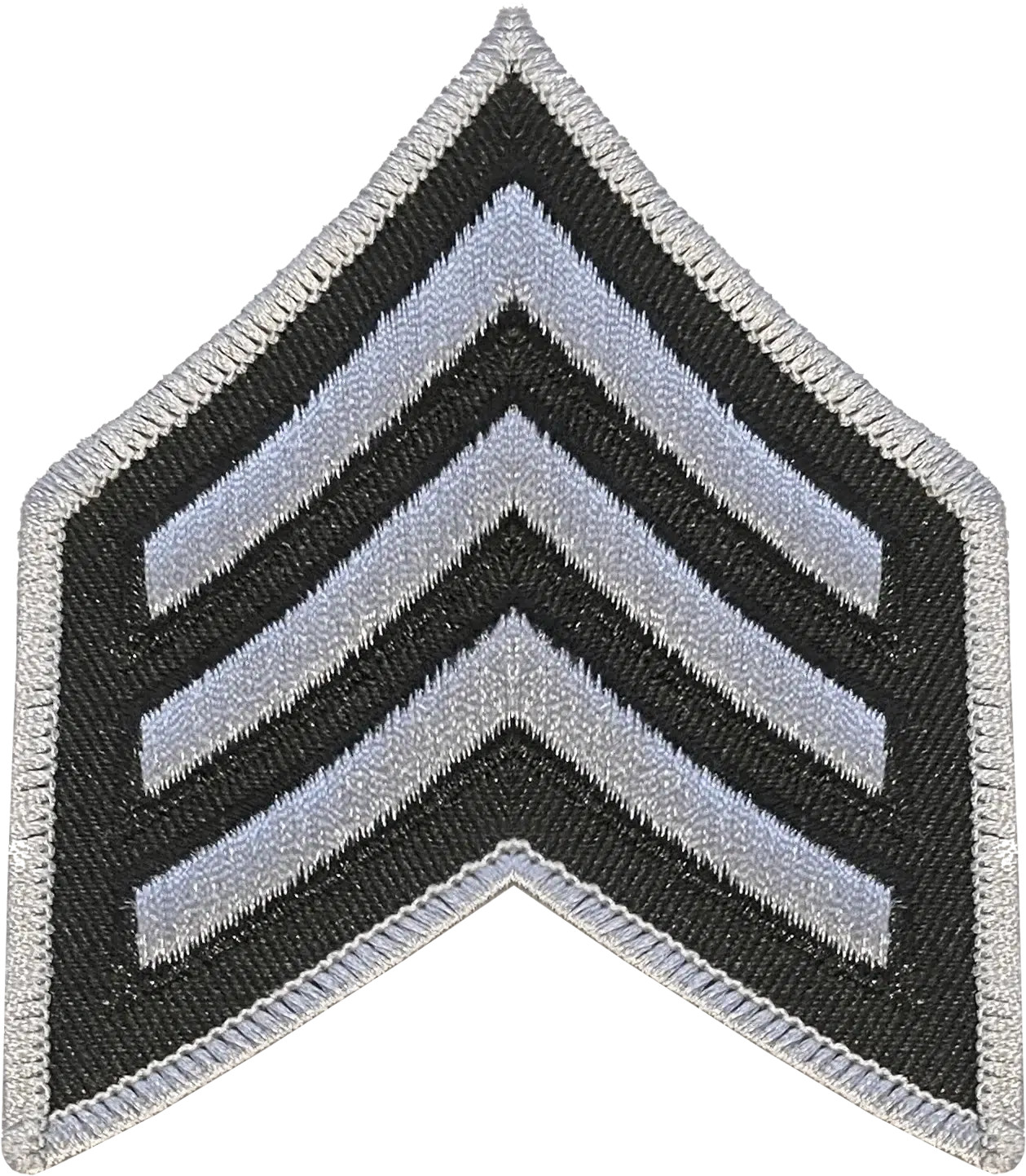 CHICAGO POLICE SERGEANT CHEVRON RANK INSIGNIA PATCH: Subdued (TWILL)