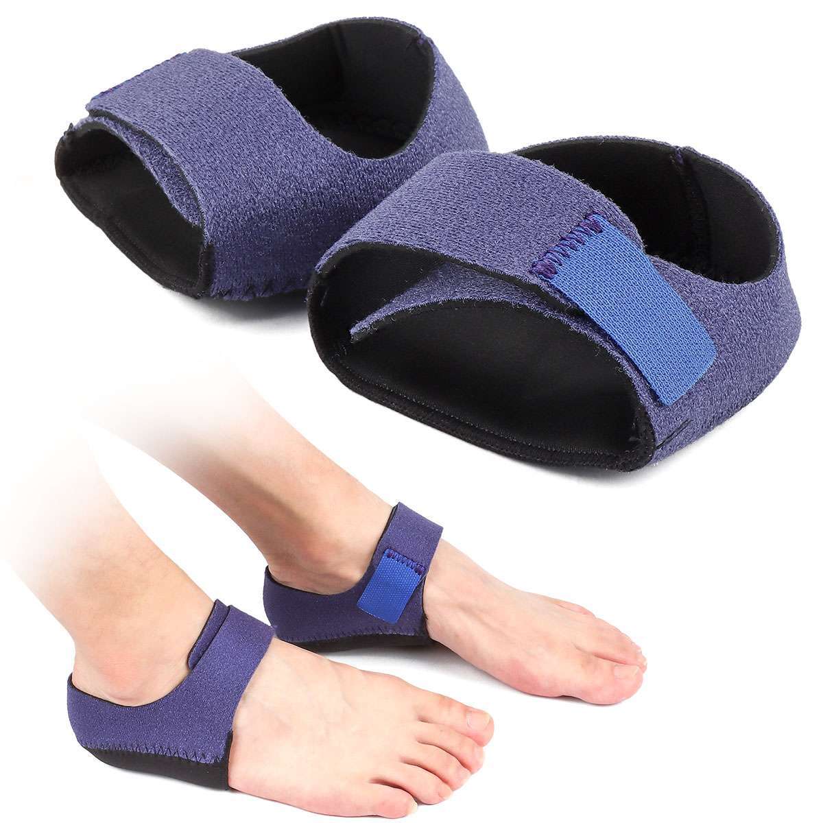 1 Pair Plantar Fasciitis Heel Cups Protectors Arch Wrap Support Foot Pain Relief