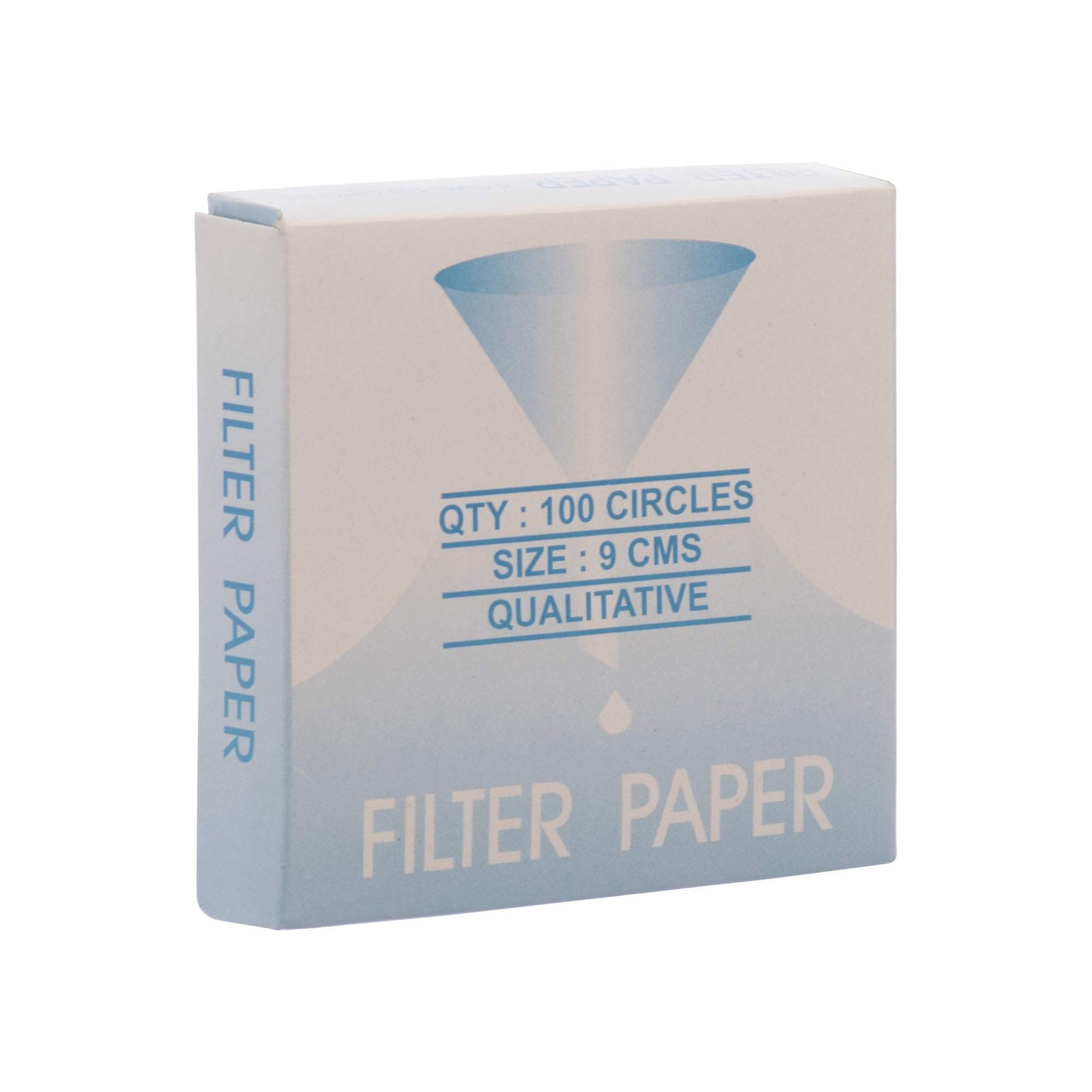 Labs Premium Qualitative Filter Paper, 9cm Dia., Medium Speed (85 GSM), 10μ (...