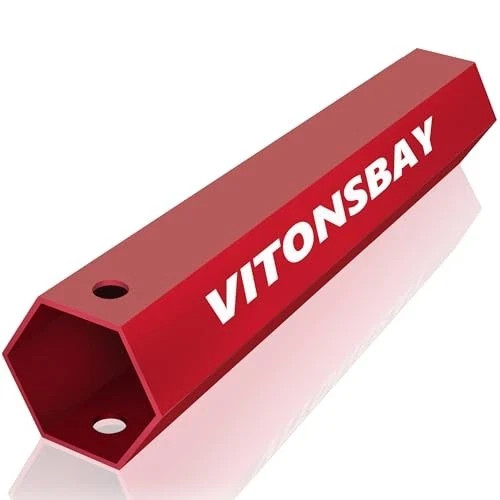 Aluminium Axle Nut Cover Reach Installation Tool,33mm Lug Nut Aluminum Red
