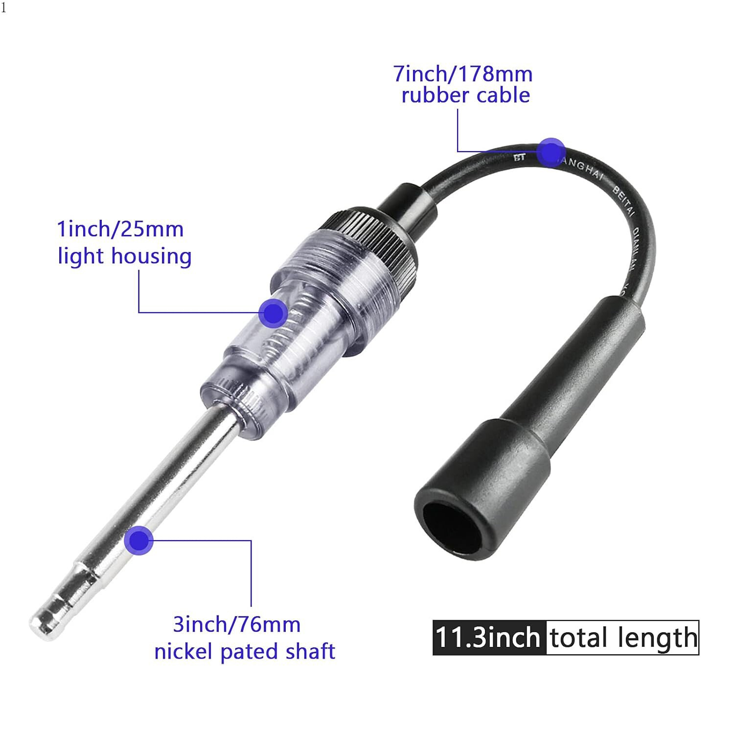 2 Pcs Inline Spark Plug Tester, Plug Engine Ignition Tester, Auto Motorcycle