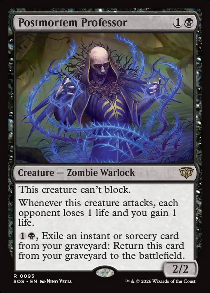 MTG Secrets of Strixhaven R Postmortem Professor #0093