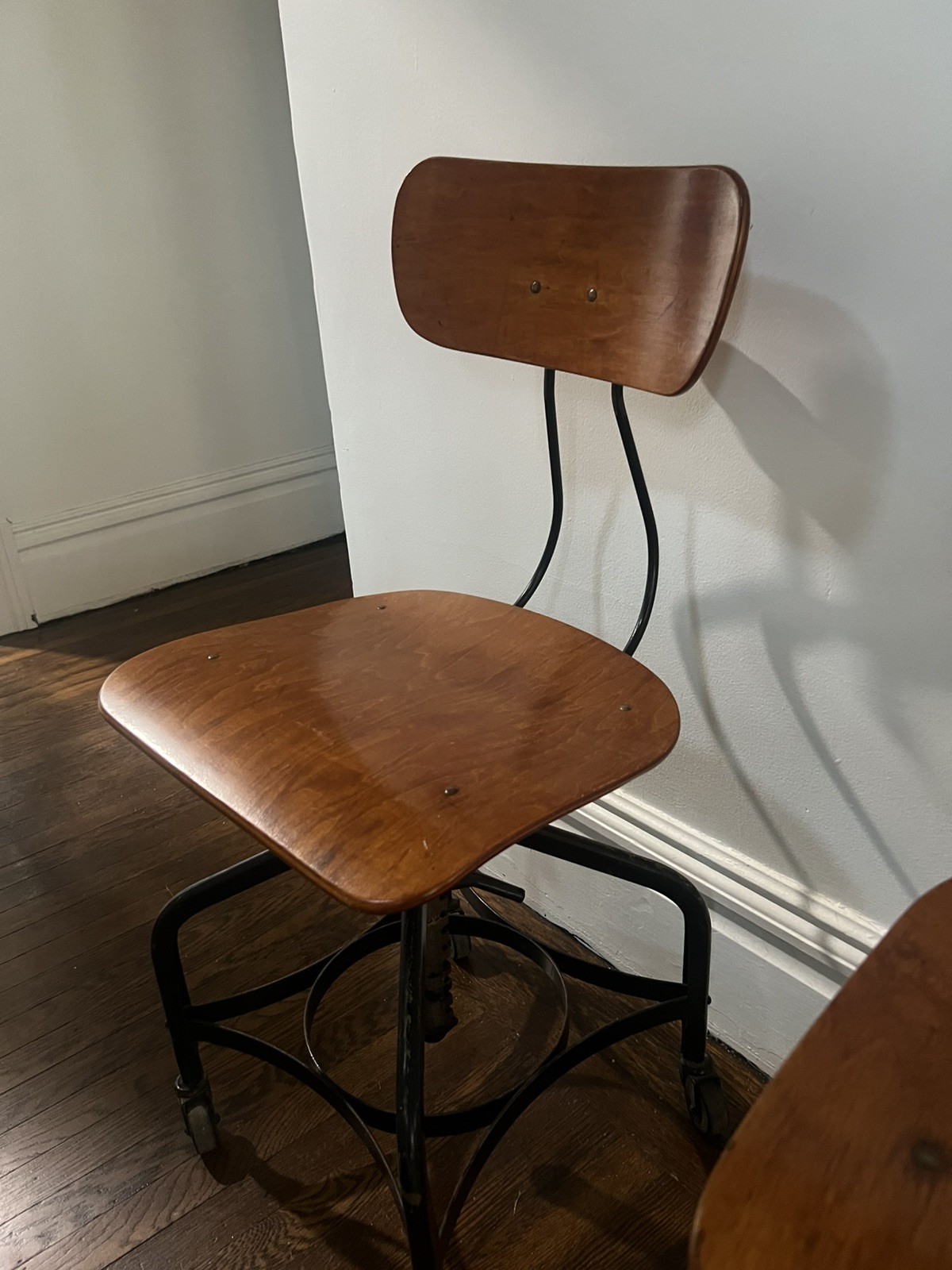 Vintage Industrial Toledo Drafting Stools (pair)