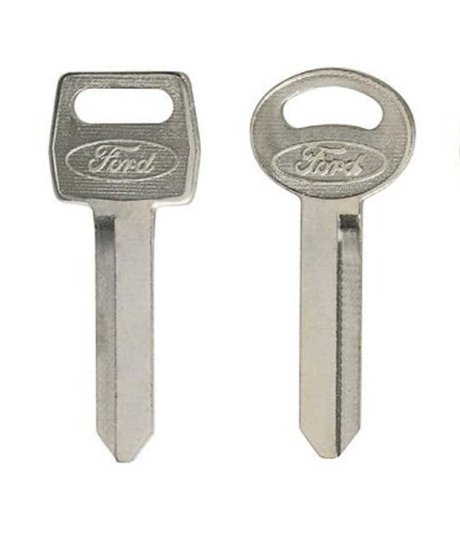 2 1967 thru 1993 Ford Logo key Blanks "Family Of Fine Cars" & Oval Stamped