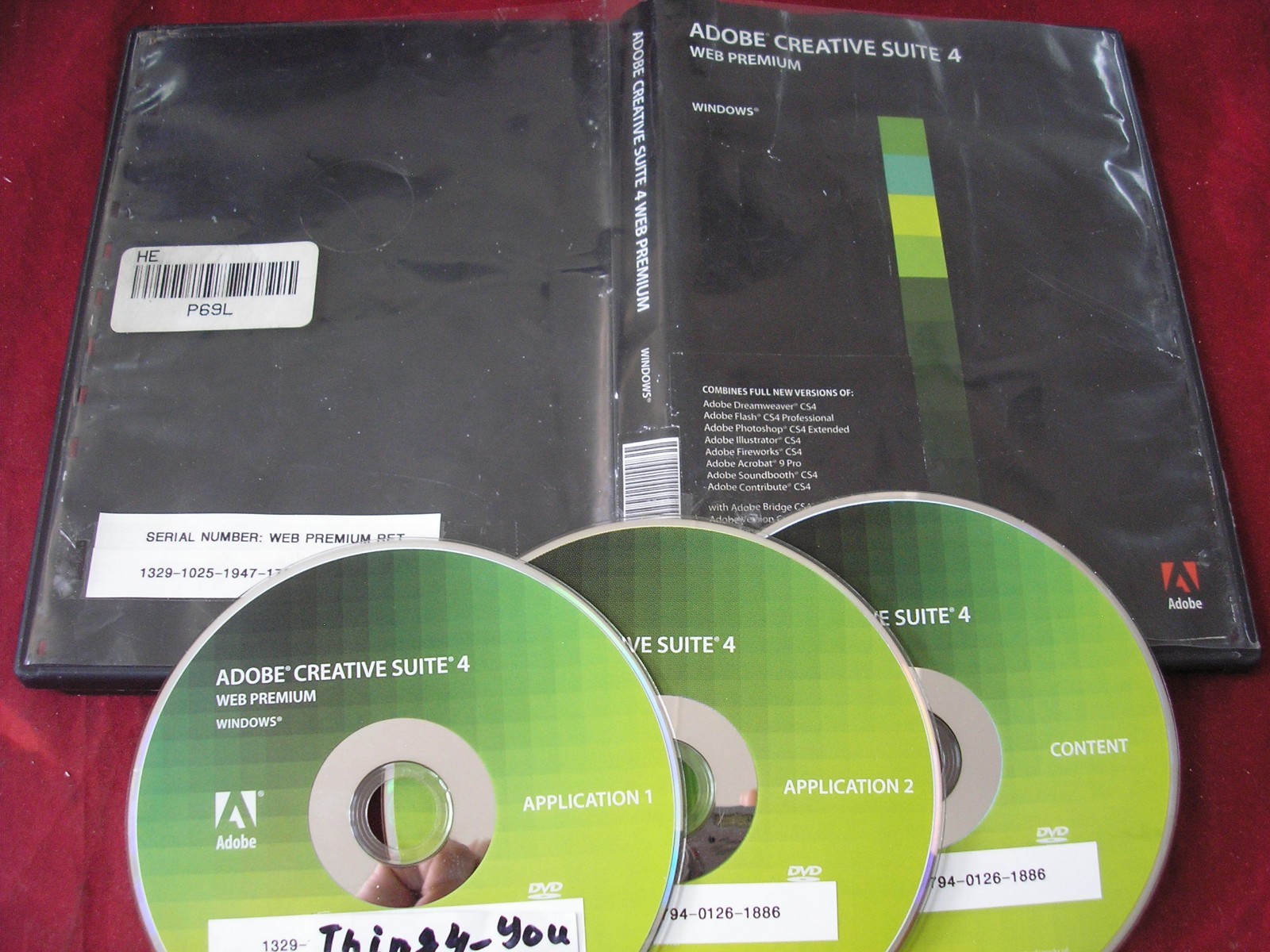 Adobe Creative Suite 4 CS4 WEB Premium For Windows Full Retail DVD Version  w/SN