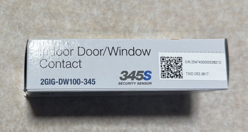 2GIG DW100-345 Wireless Door / Window Contact Sensor, 345 MHz