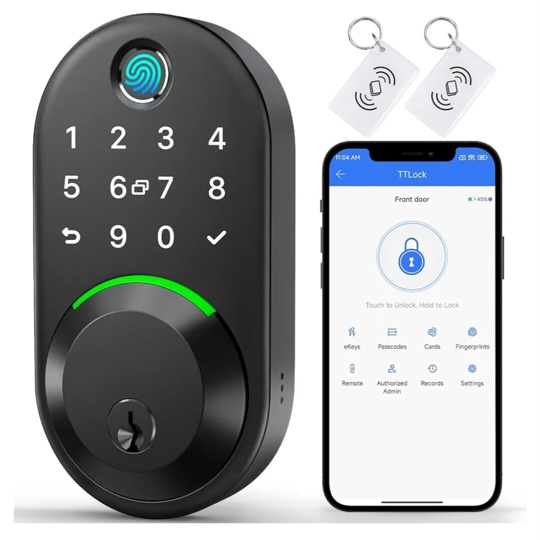 Smart Lock for Front Door  Keyless Entry Door Lock Deadbolt with App Control