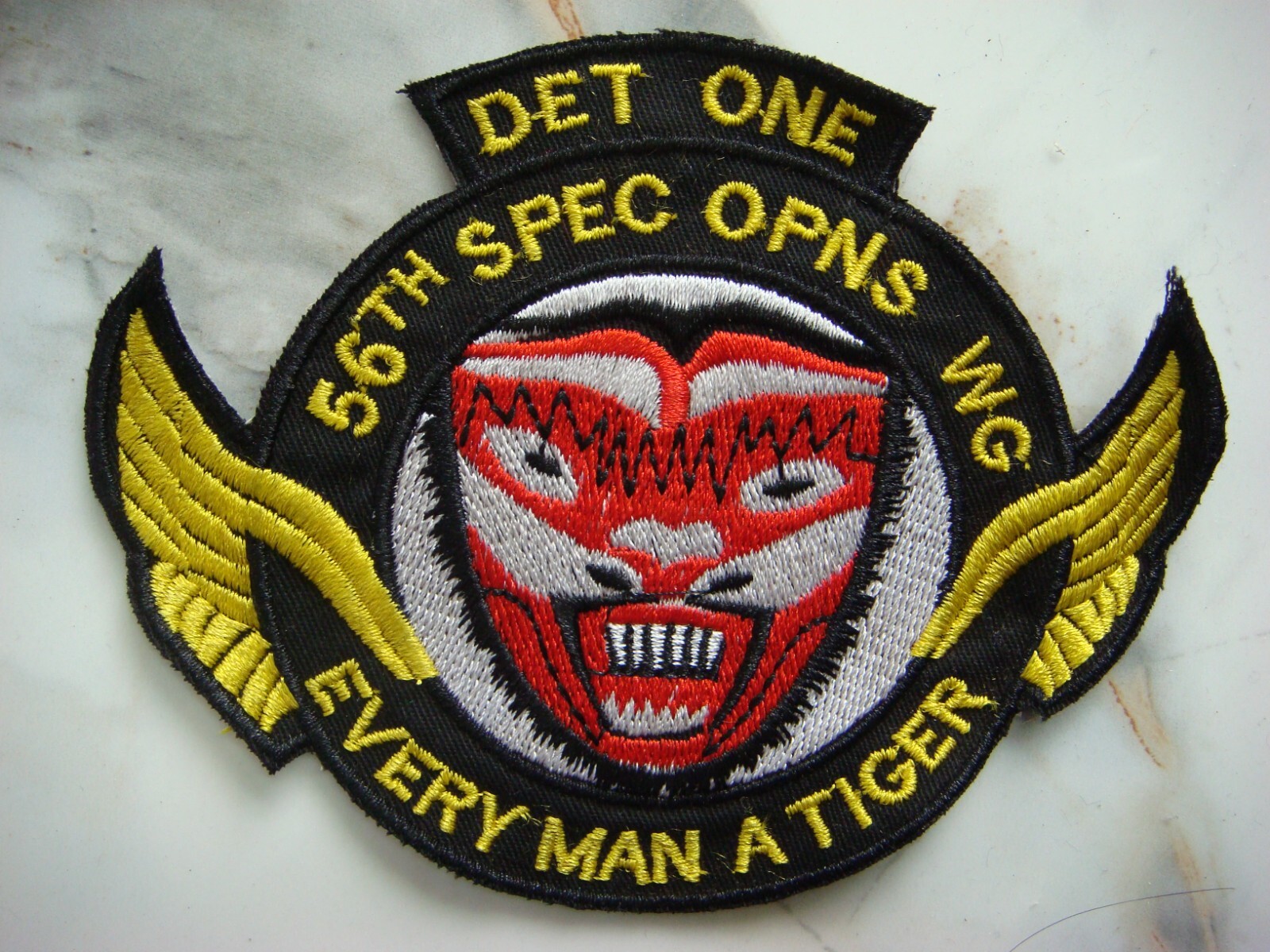US 56th SOW DETACHMENT 1 " EVERY MAN A TIGER " VIETNAM WAR PATCH