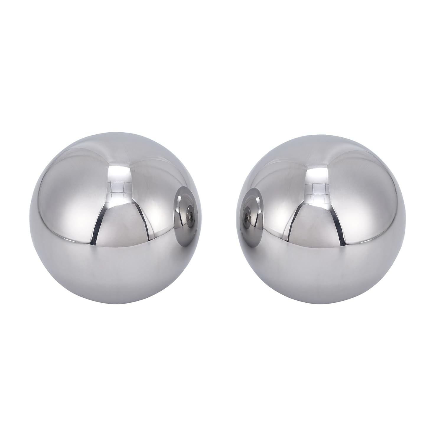 Two Large 3" Inch Diameter Hardened Chrome Solid Steel Diameter: 3