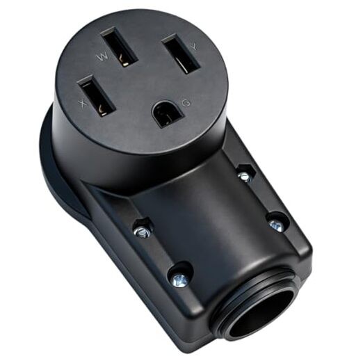 NEMA 14-50R Receptacle 50 Amp 125/250 Volt, 3 Pole 4 Wire Heavy Duty