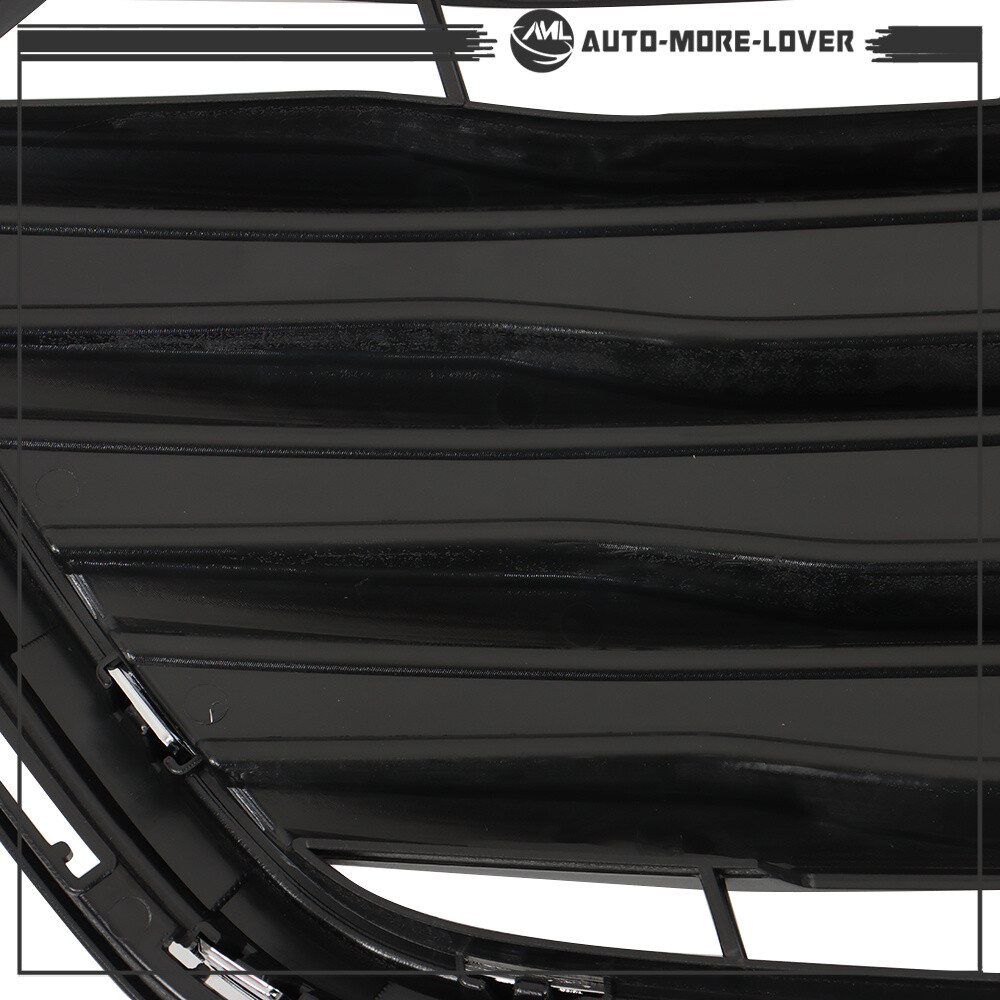 For Chevrolet Trax 2017-2021 Front Upper and Lower Grille Set Black Chrome 2PCS