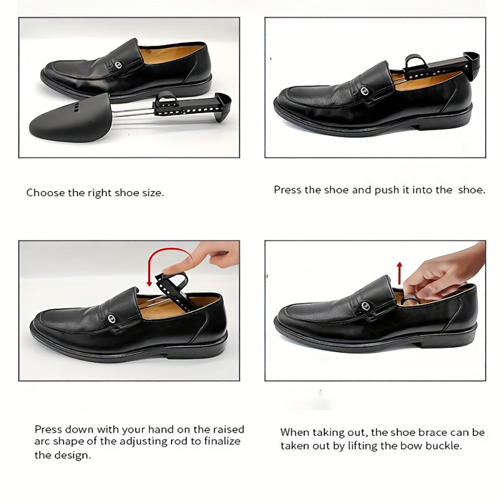 Portable Adjustable Plastic Shoe Tree Stretcher Shaper Keeper Expander Men Women
