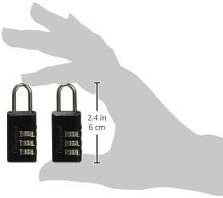 646T 3/4" Resettable Combination Padlock 2 Count