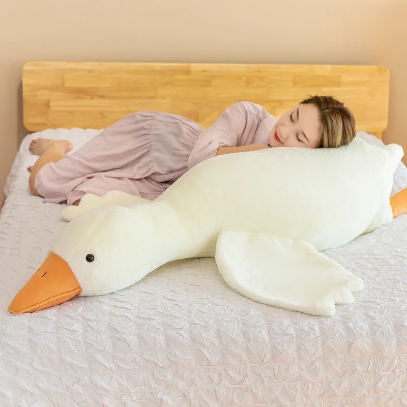 Funny Goose Plush Toy Long Duck Sleeping Pillow Soft Cushion