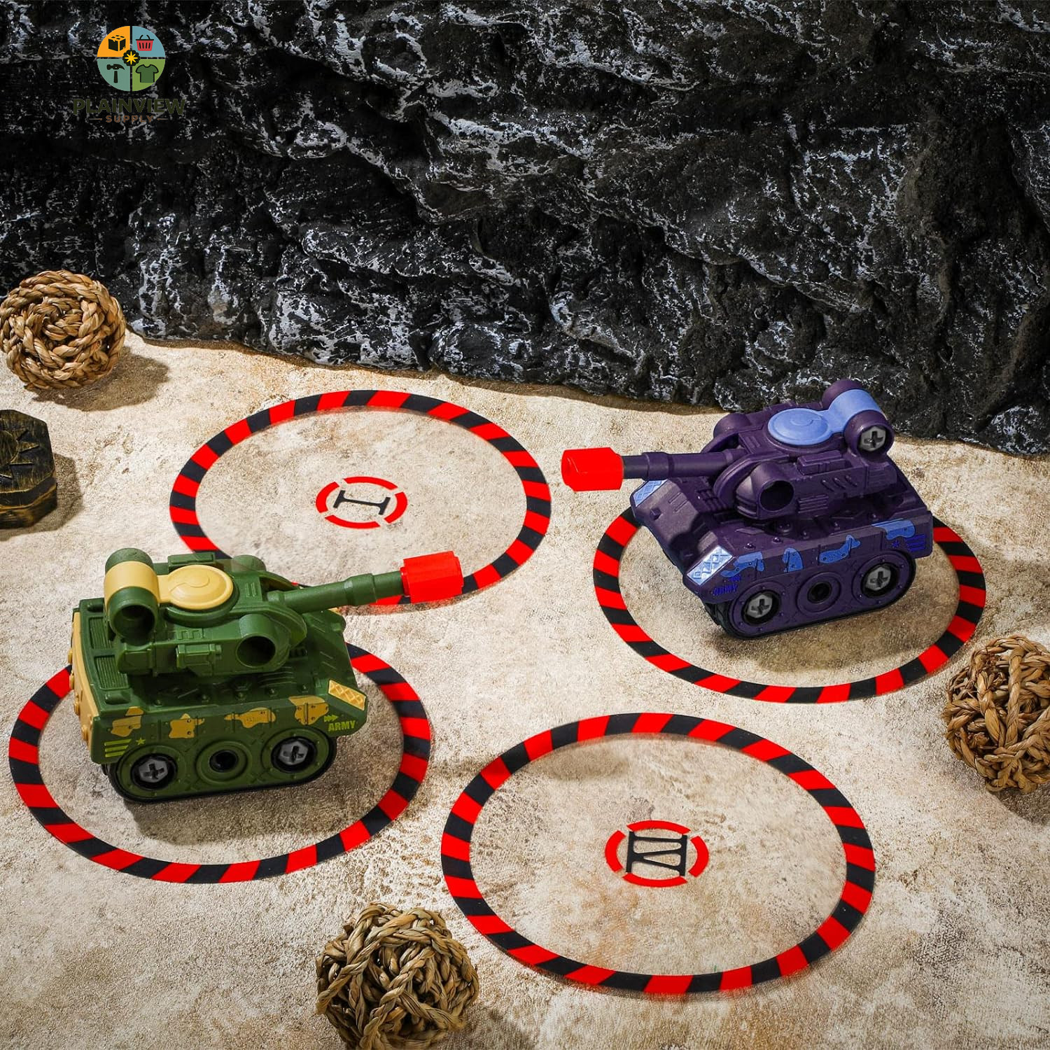 6 Pcs Objective Point Markers round PVC Objective Marker Gaming Accessory, Minia