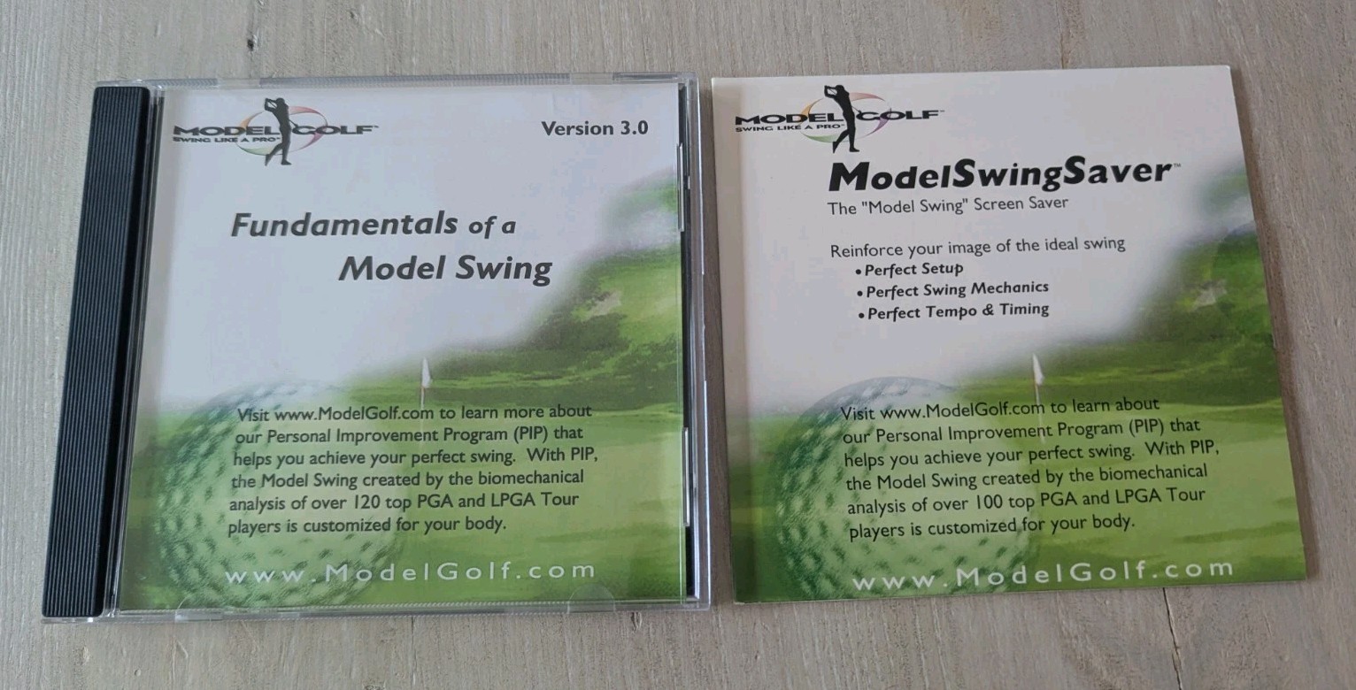 ModelGolf Fundamentals of a Model Swing 3.0 CD-ROM Golf Software + Bonus VG