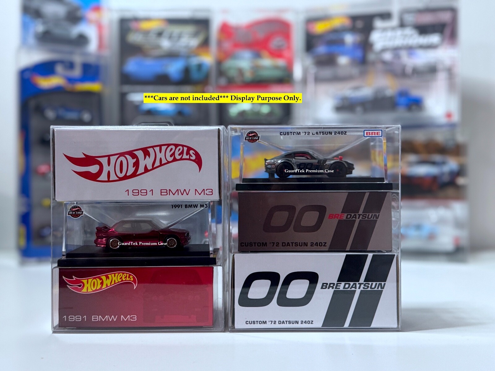 Guardtek Car Protector Case for Hot Wheels RLC Acrylic Box (5 pcs)