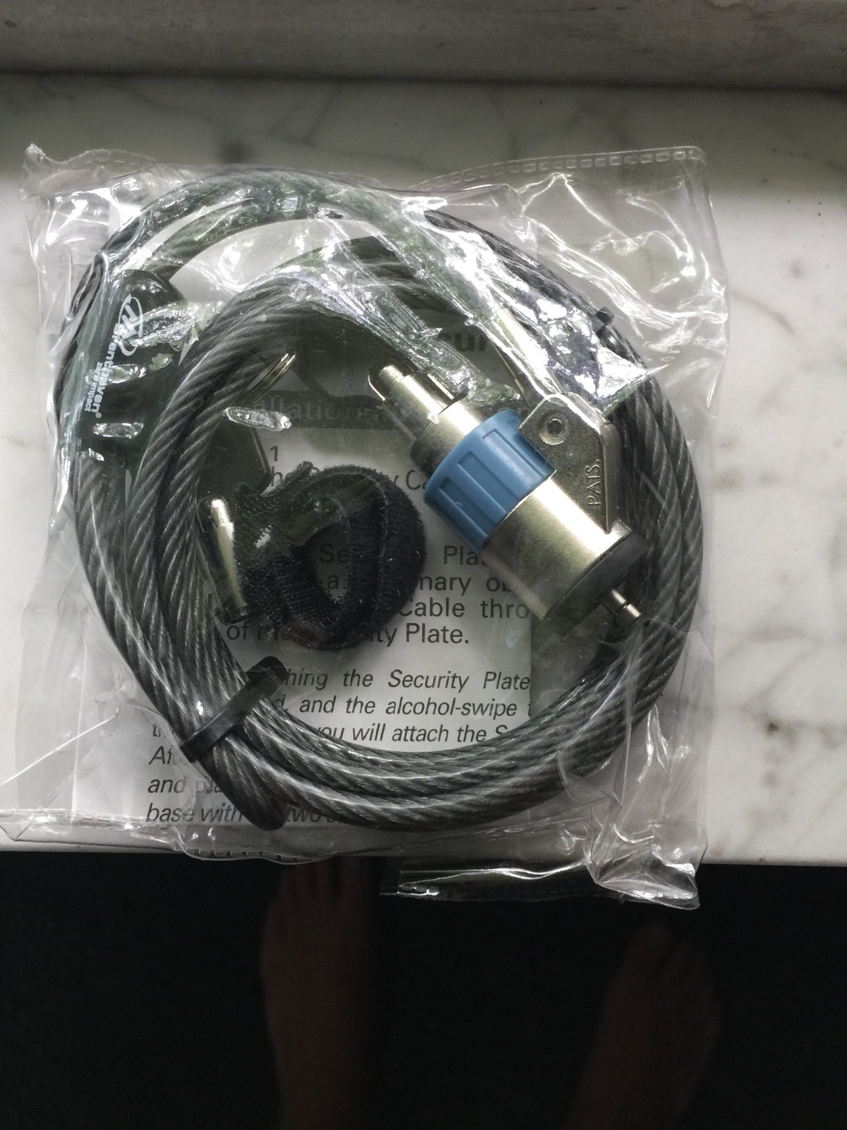New! Brenthaven Zero Impact Laptop Cable Lock #4100