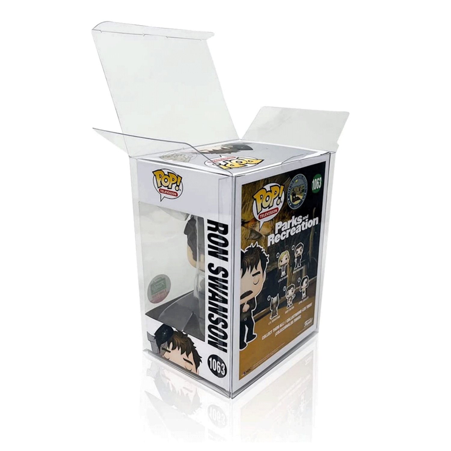 10x Pop Protector Case for 4'' Funko Pop Figures Plastic Display Box Locking Tab