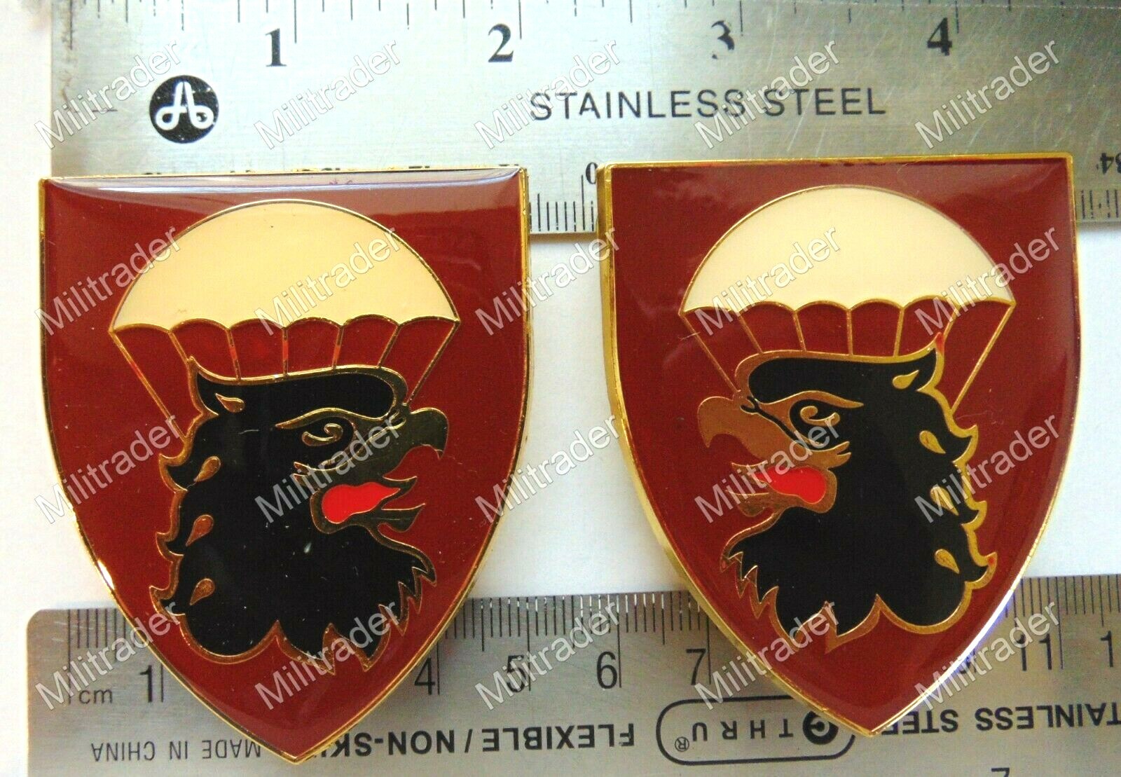 South African Army 44 Parachute Regiment  SADF Badge (2 Metal Badges)