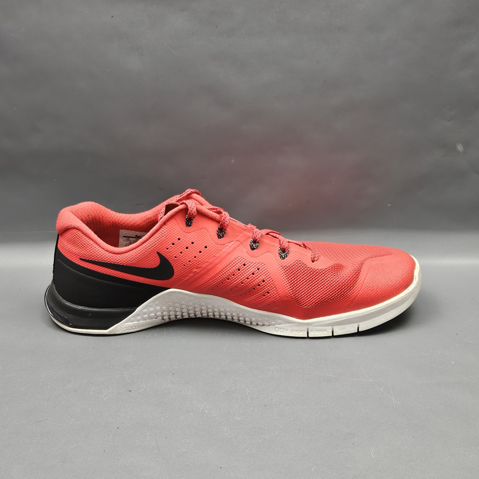 Nike Metcon 2 Mens Training Shoes 12 Red Black Crossfit Weightlifting Sneakers