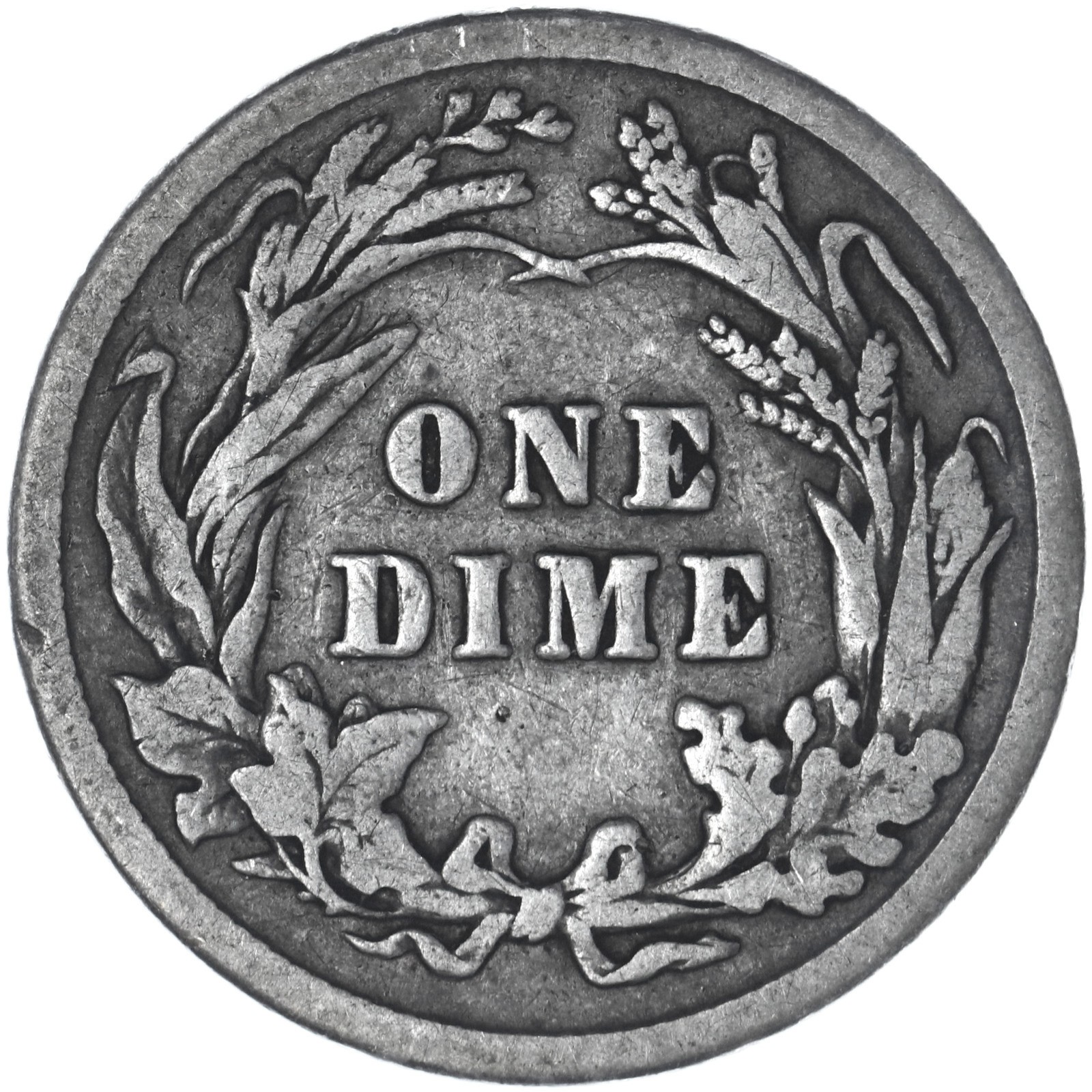 1913 (P) Barber Dime 90% Silver Fine FN